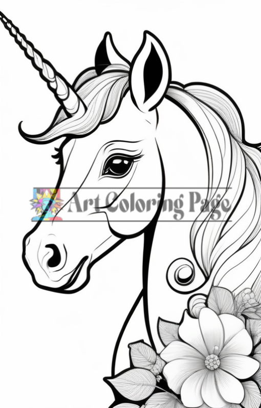 Unicorn Coloring Pages - Unicorn Coloring Sheet - Unicorn Coloring Vol 3_img4