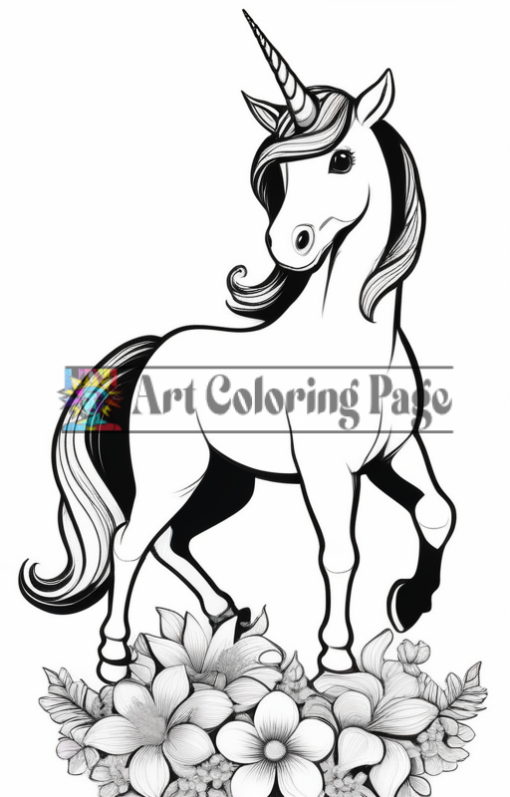 Unicorn Coloring Pages - Unicorn Coloring Sheet - Unicorn Coloring Vol 3_img3