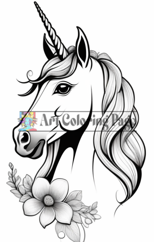 Unicorn Coloring Pages - Unicorn Coloring Sheet - Unicorn Coloring Vol 3_img2