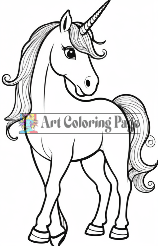 Unicorn Coloring Pages - Unicorn Coloring Sheet - Unicorn Coloring Vol 5 imag14