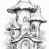 Pumpkin Coloring Pages VOL – 3 | Pumpkin Fairy Houses Coloring sheets image-3-