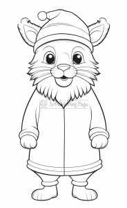 Animals dressed up as Santa Claus coloring pages Vol 1- 00064-3700212253