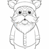 Animals dressed up as Santa Claus coloring pages Vol 4 - 00353-3578105296
