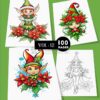 Discover the Magic of Colorful Elves Vol 12: 100 Pages of Whimsical Fun!
