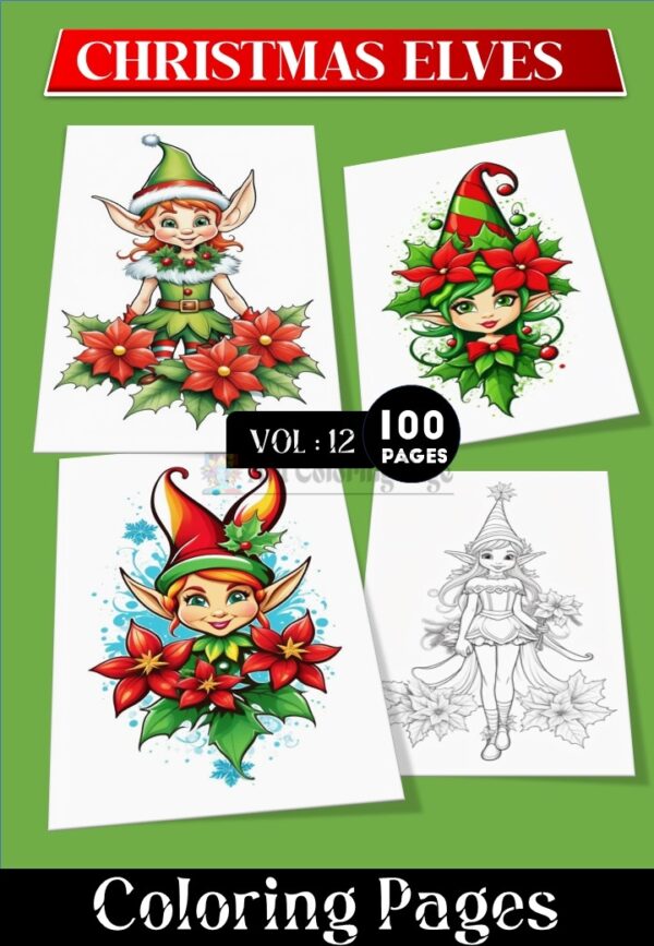 Discover the Magic of Colorful Elves Vol 12: 100 Pages of Whimsical Fun!