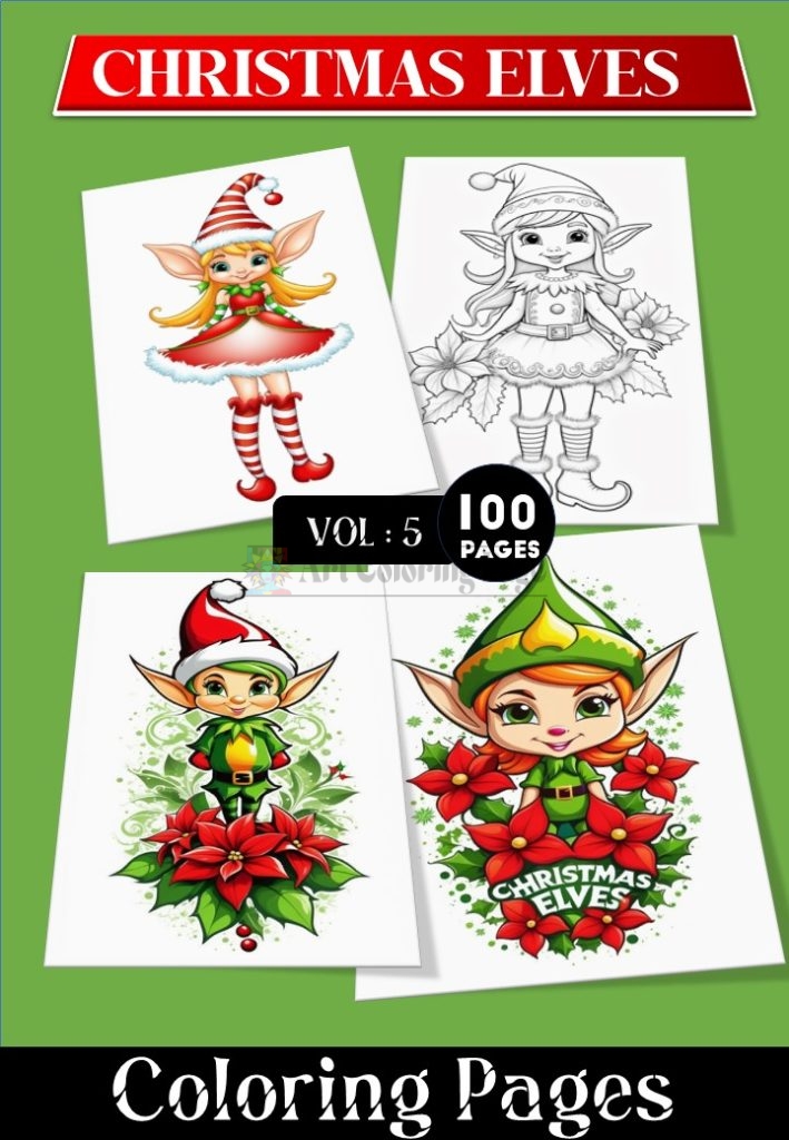 Discover Endless Creativity with Coloring Pages of Elves VOL 5