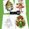 Delight in Holiday Cheer with Santa’s Elves Coloring Pages VOL 6