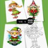 Unwrap Joy with colored elves Vol 9 – 100 Pages