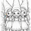 Christmas Elves coloring pages - Christmas Elves coloring sheet - artcoloringpage.com -02064-1225863535