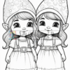 Christmas Elves coloring pages - Christmas Elves coloring sheet - artcoloringpage.com -03657-856353060
