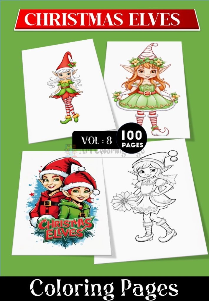 Unleash Your Inner Artist with Elves Coloring Pages Images VOL 8