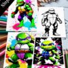 Unleash Your Inner Hero: teenage mutant ninja turtles coloring pages VOL 1!