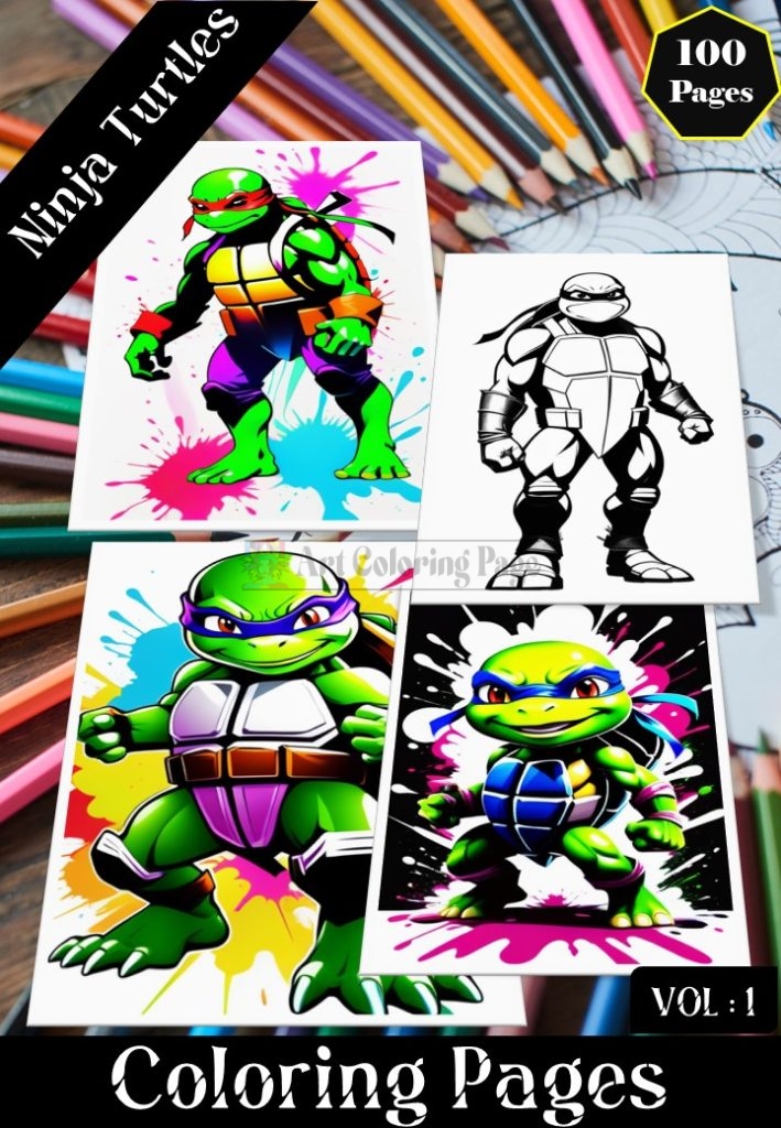 Unleash Your Inner Hero: teenage mutant ninja turtles coloring pages VOL 1!