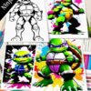 teenage mutant ninja turtles pictures to color VOL 10
