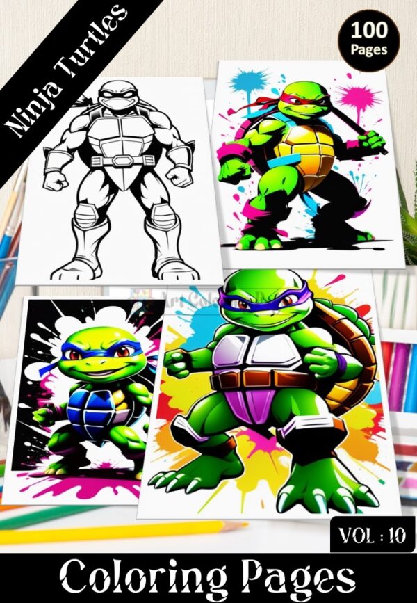 teenage mutant ninja turtles pictures to color VOL 10