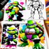 ninja turtle colors VOL 12 – 100 Pages of Creative Ninja Fun for All Ages