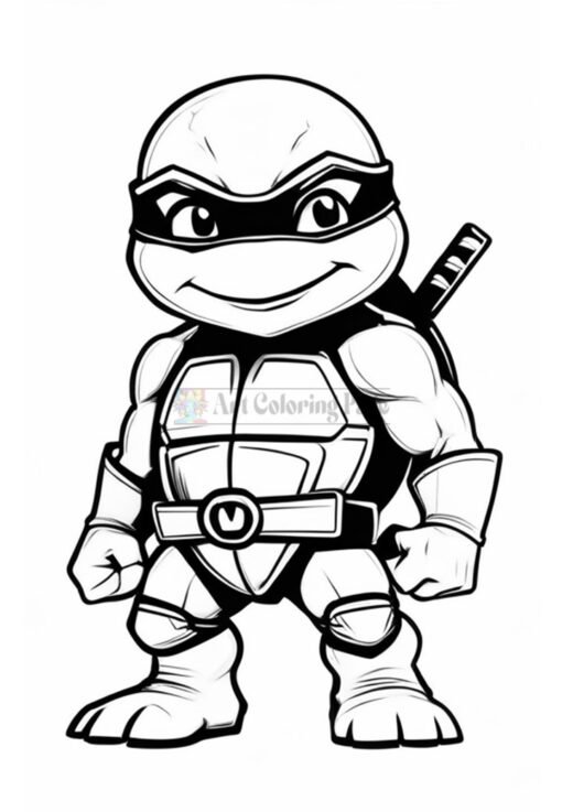 Ninja Turtles Coloring Pages for Kids Coloring Activity for Kids Vol 12wxxx