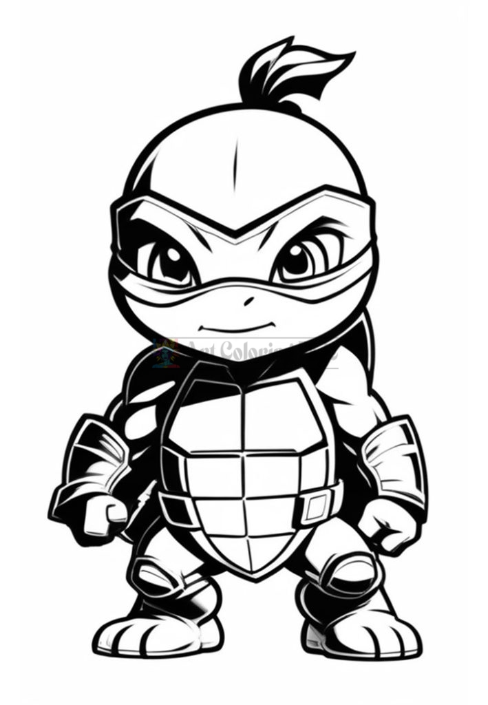 Ninja Turtles Coloring Pages for Kids Coloring Activity for Kids Vol 2