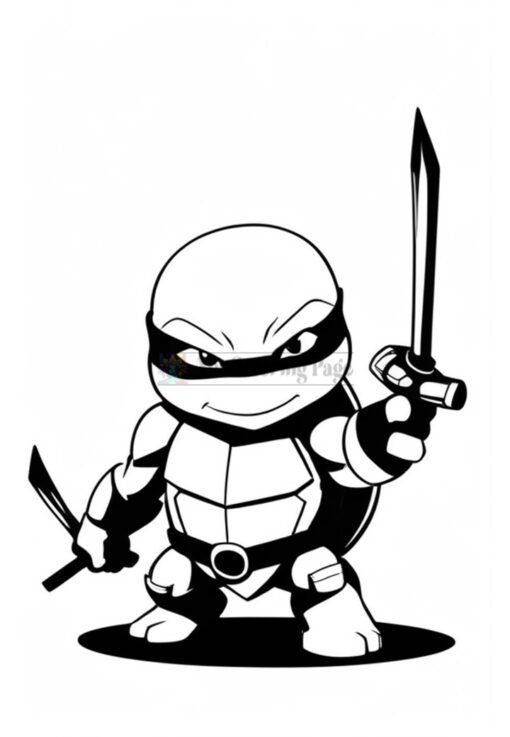 Ninja Turtles Coloring Pages for Kids Coloring Activity for Kids Vol 12www