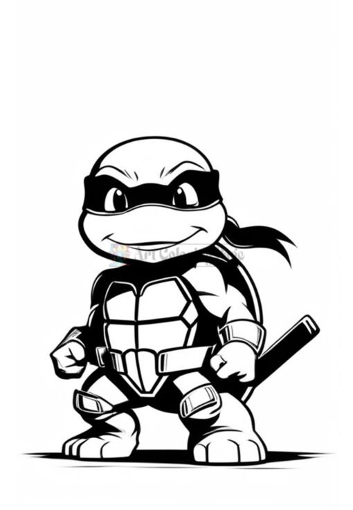 Ninja Turtles Coloring Pages for Kids Coloring Activity for Kids Vol 13ccc