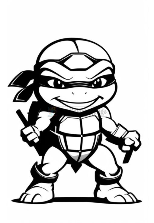 Ninja Turtles Coloring Pages for Kids Coloring Activity for Kids Vol 13xxx