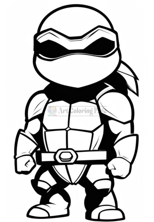 Ninja Turtles Coloring Pages for Kids Coloring Activity for Kids Vol 1