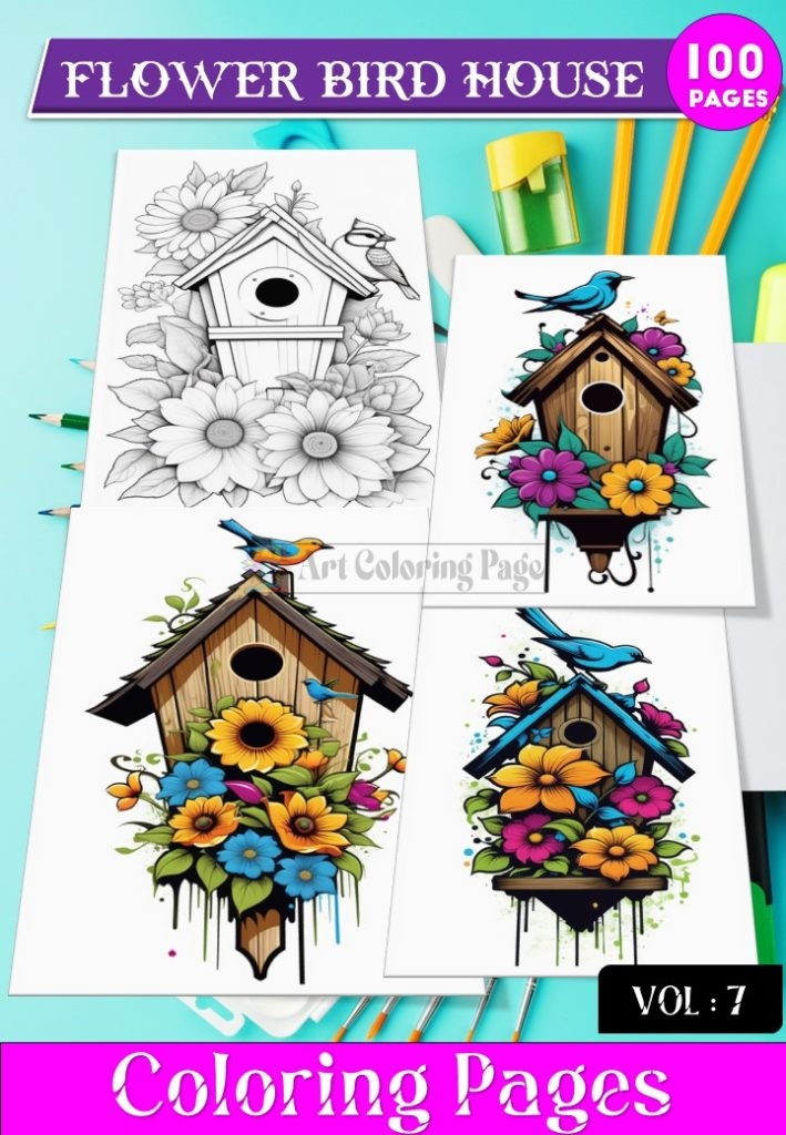 Bird coloring pages, Coloring Sheet for Kids Vol 7