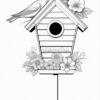 Flower Bird House coloring page - artcoloringpage.com00582-1027702162Flower Bird House coloring page - artcoloringpage.com -