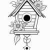 Flower Bird House coloring page - artcoloringpage.com01464-1780521395Flower Bird House coloring page - artcoloringpage.com -