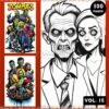 Zombies Coloring Pages Printable Vol15 | Halloween Zombies Coloring Sheets