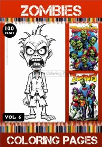 Halloween Zombies Coloring Pages Vol 6 | Coloring Pages Zombies Printable