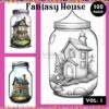 Immerse Yourself in Creativity with House in Jar Coloring Vol 1