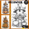 Immerse Yourself in Creativity with Pumpkin Coloring Sheets VOL 3
