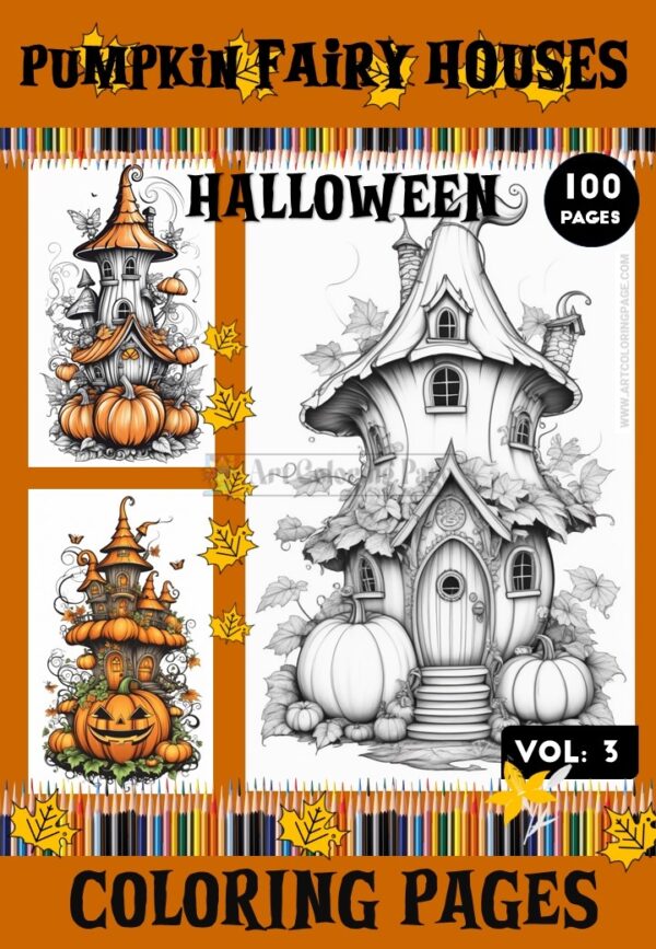 Immerse Yourself in Creativity with Pumpkin Coloring Sheets VOL 3