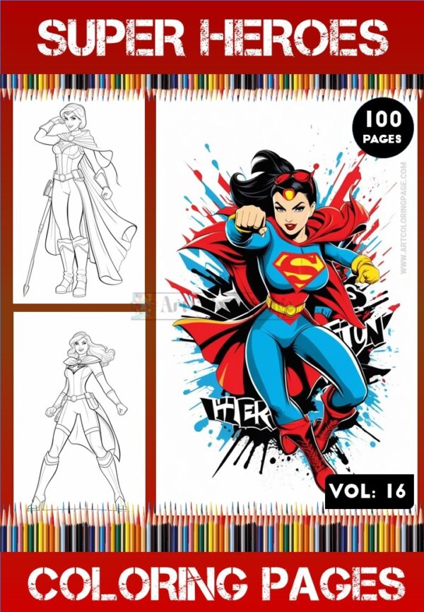 Heroes Coloring Pages Vol 16 | Super Heroes Coloring Sheets 100 Pages