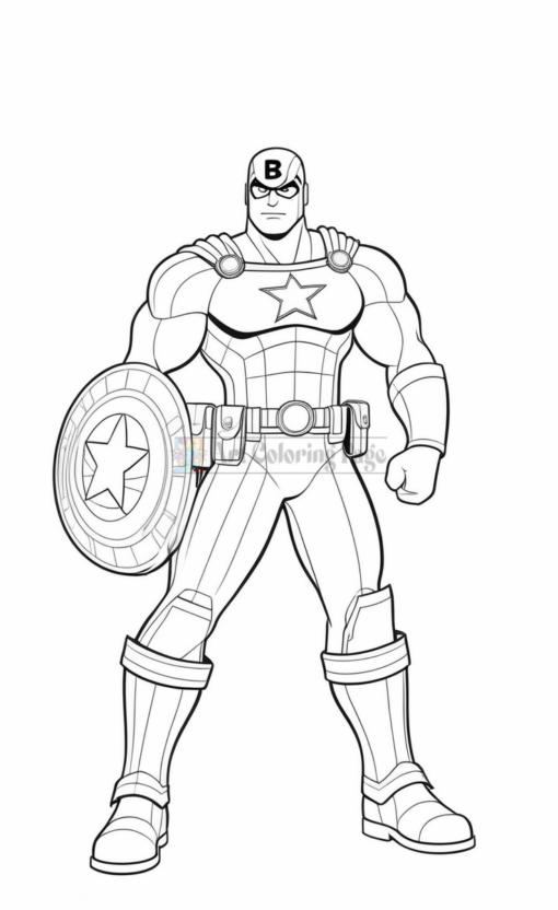 Heroes Coloring Pages Vol 5 | Super Heroes Coloring Sheets 100 Pages - Image 3