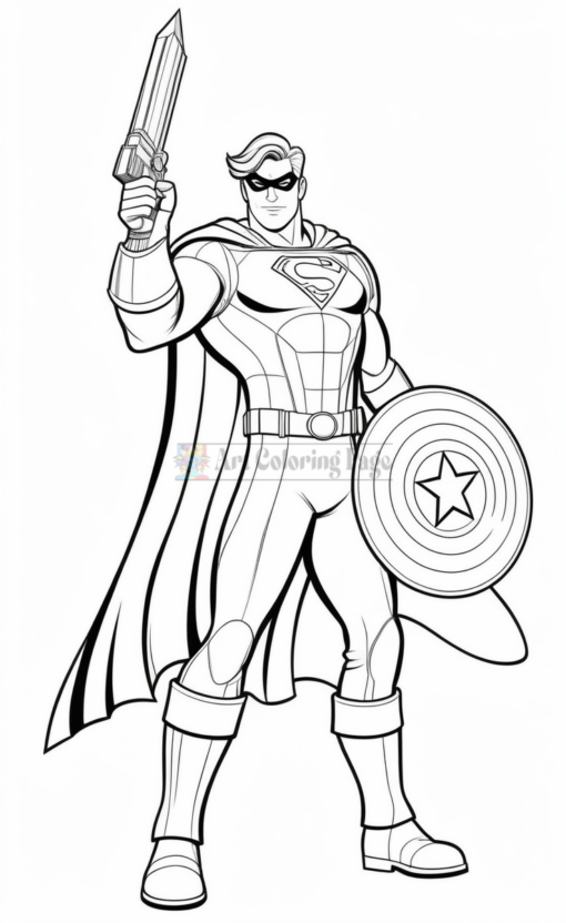 Heroes Coloring Pages Vol 6 | Super Heroes Coloring Sheets 100 Pages - Image 2