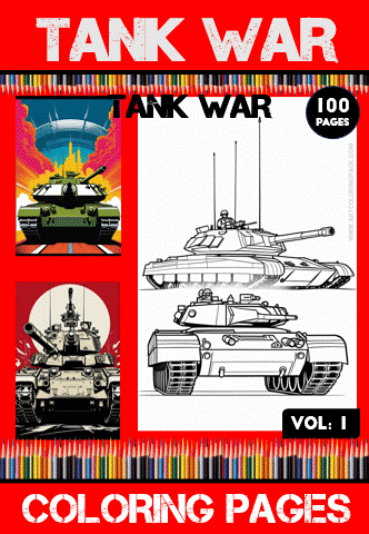 Immerse Yourself in Tank Coloring Page Vol 1 - Image 2