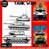 Tank Coloring Sheet - 100 Pages of Fun Vol 12 | Tank Coloring Pages