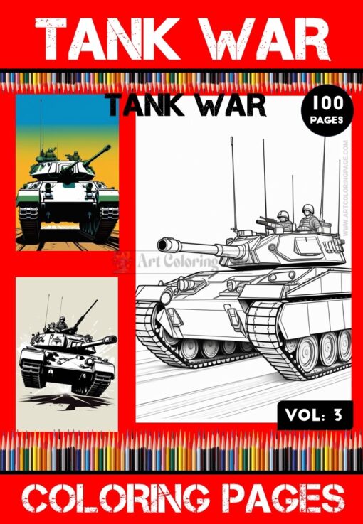 Immerse Yourself in Tank Coloring Images Vol 3