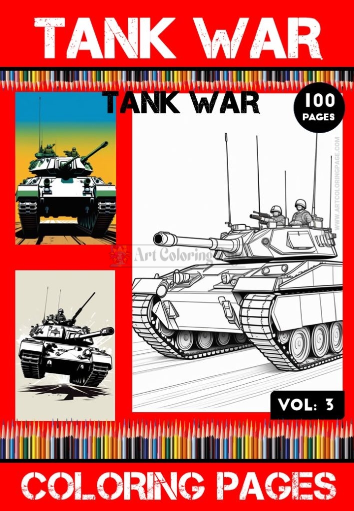 Immerse Yourself in Tank Coloring Images Vol 3
