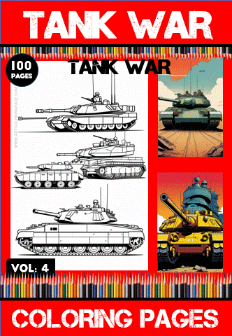 Alternative view of Dive into Tank Coloring PDF Vol 4