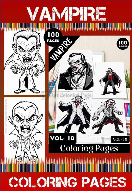 Vampire Coloring Pages Artcoloringpage.com Vol - 10