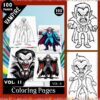 Dracula Coloring Pages VOL 11! – 100 Pages of Whimsical Vampire Adventure
