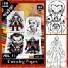 Color of Vampire Eyes VOL 13! – 100 Pages of Whimsical, Magical Designs