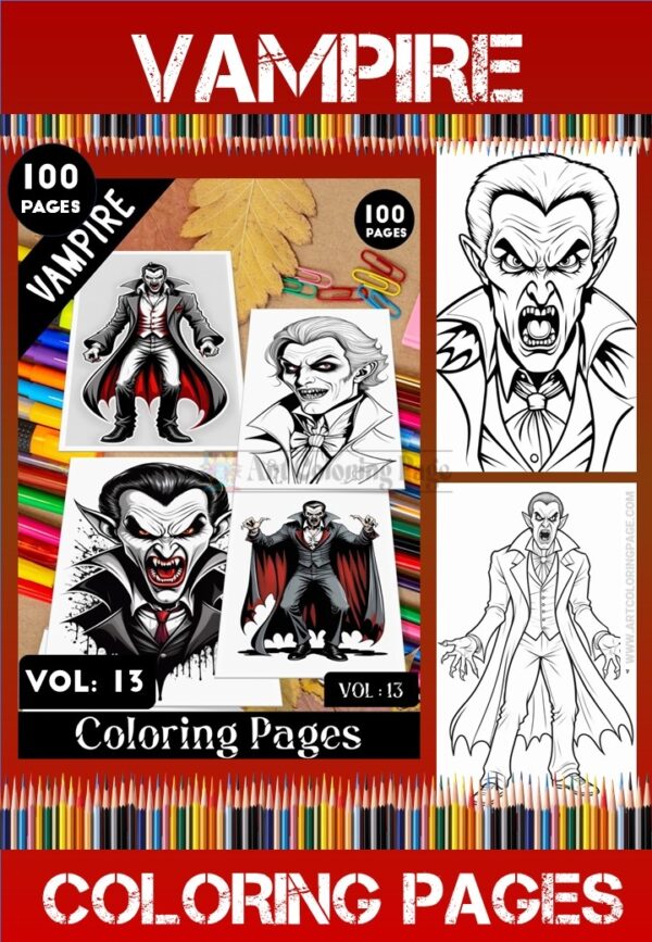 Color of Vampire Eyes VOL 13! – 100 Pages of Whimsical, Magical Designs