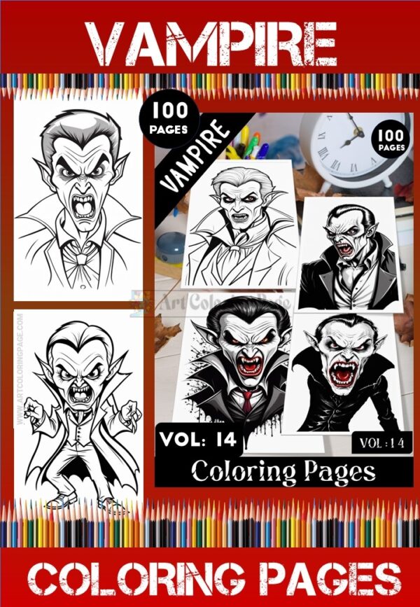 Vampire Colors VOL 14 – 100 Pages of Magical, Adorable Designs for All Ages