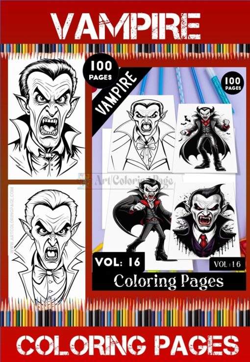 Vampire Coloring Pages Artcoloringpage.com Vol - 16