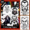 Vampire Color Page VOL 17! – 100 Unique Designs for Magical Coloring Fun