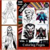 Vampire Coloring Pages for Adults VOL 2! – 100 Unique Designs